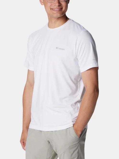 tricou pentru sport, cu maneci scurte pt. barbati Columbia Tech Trail Crew Neck II alb 5