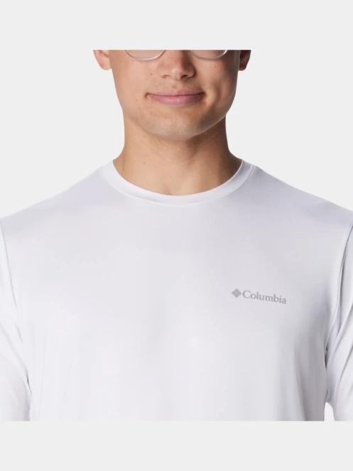 tricou pentru sport, cu maneci scurte pt. barbati Columbia Tech Trail Crew Neck II alb 6
