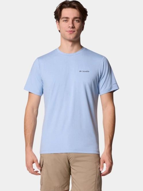 tricou pentru sport, cu maneci scurte pt. barbati Columbia Tech Trail Crew Neck II albastru 2