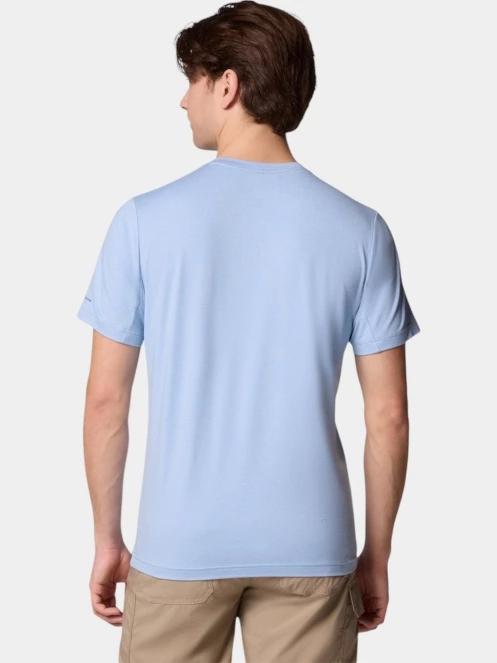 tricou pentru sport, cu maneci scurte pt. barbati Columbia Tech Trail Crew Neck II albastru 4