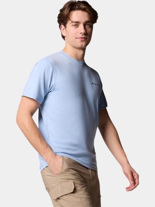 tricou pentru sport, cu maneci scurte pt. barbati Columbia Tech Trail Crew Neck II albastru 5