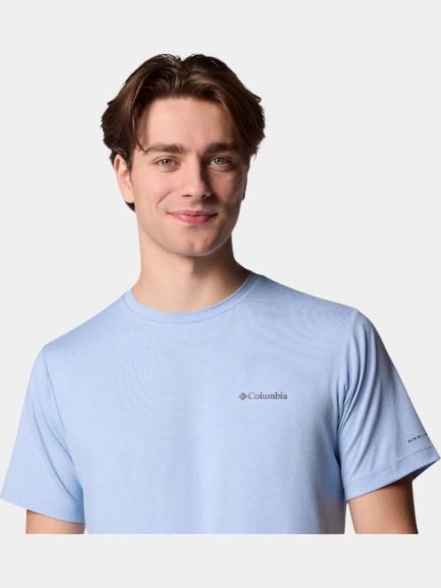 tricou pentru sport, cu maneci scurte pt. barbati Columbia Tech Trail Crew Neck II albastru 6