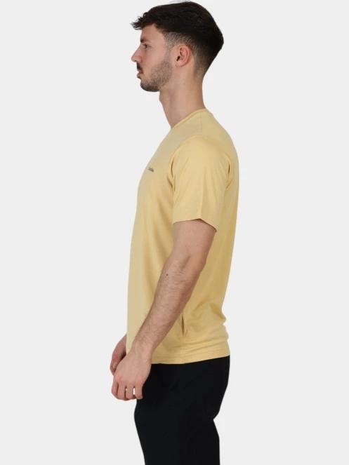 tricou pentru sport, cu maneci scurte pt. barbati Columbia Tech Trail Crew Neck II galben 3