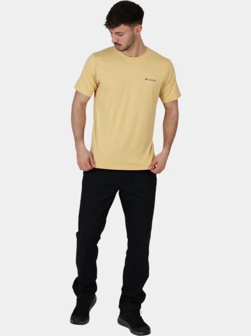 tricou pentru sport, cu maneci scurte pt. barbati Columbia Tech Trail Crew Neck II galben 6