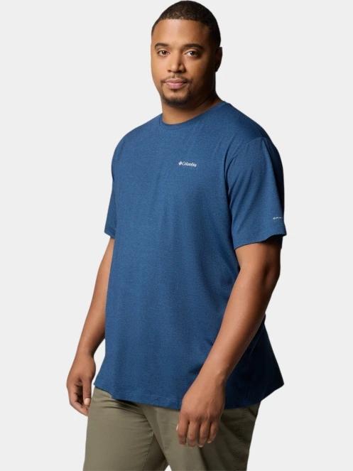 tricou pentru sport, cu maneci scurte pt. barbati Columbia Tech Trail Crew Neck II albastru 3