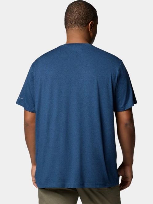 tricou pentru sport, cu maneci scurte pt. barbati Columbia Tech Trail Crew Neck II albastru 4