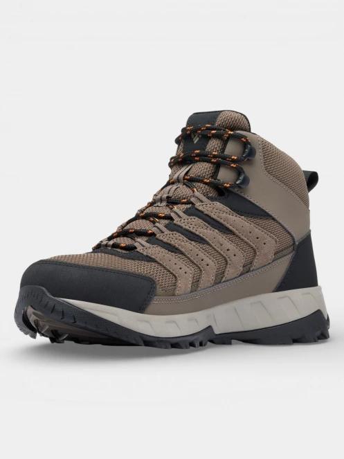 bocanci de drumetie impermeabili pt. barbati Columbia Strata Trail Mid WP maro 4