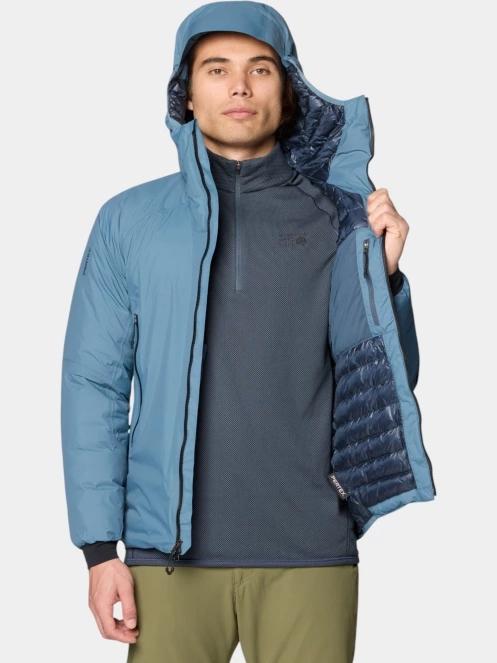 jacheta de puf pt. barbati Mountain Hardwear Storm Whisperer Insulated Jacket albastru deschis 6