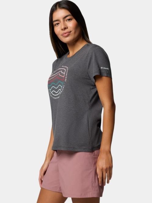 tricou cu maneci scurte pt. femei Columbia Sloan Ridge Graphic SS Tee negru 3