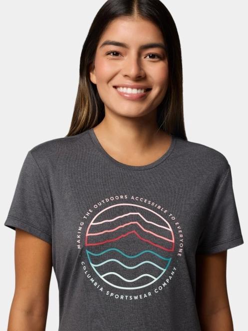tricou cu maneci scurte pt. femei Columbia Sloan Ridge Graphic SS Tee negru 5
