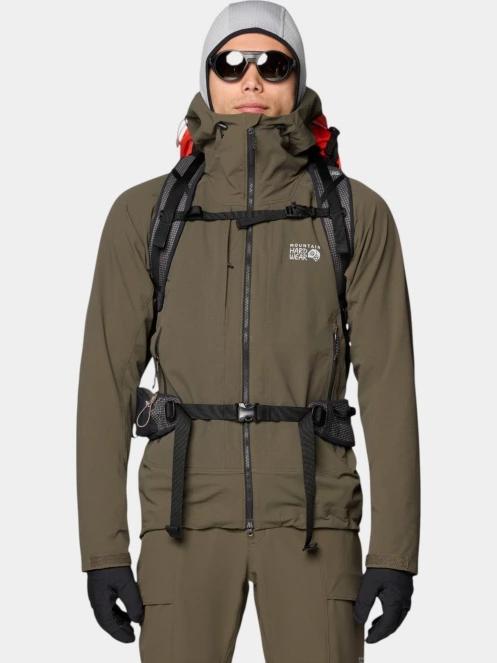 jacheta softshell pt. barbati Mountain Hardwear Chockstone Alpine Hooded Jacket oliv 7