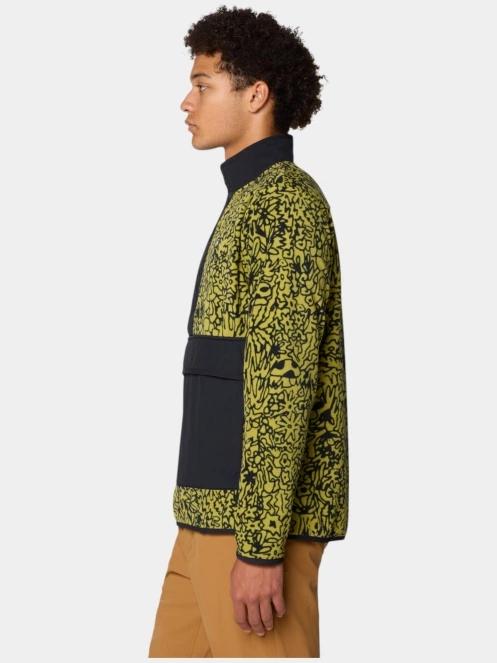 pulover polar pt. barbati Mountain Hardwear Microchill Snap Pullover verde 3