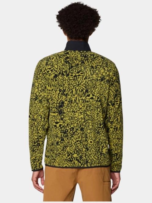 pulover polar pt. barbati Mountain Hardwear Microchill Snap Pullover verde 4
