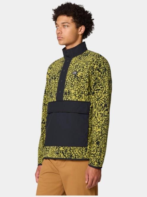 pulover polar pt. barbati Mountain Hardwear Microchill Snap Pullover verde 6
