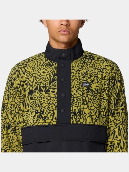 pulover polar pt. barbati Mountain Hardwear Microchill Snap Pullover verde 7