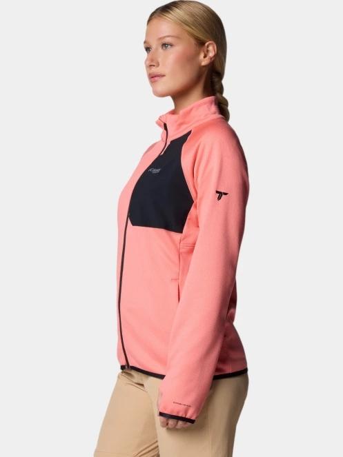 pulover polar pt. femei Columbia Triple Canyon Grid Fleece FZ roz 3
