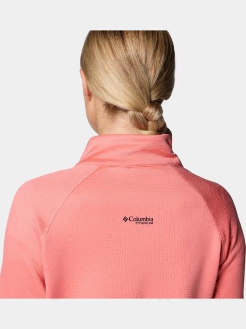pulover polar pt. femei Columbia Triple Canyon Grid Fleece FZ roz 7