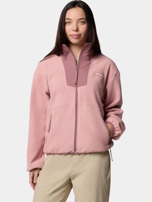pulover polar pt. femei Columbia Sequoia Grove Full Zip Fleece roz 2