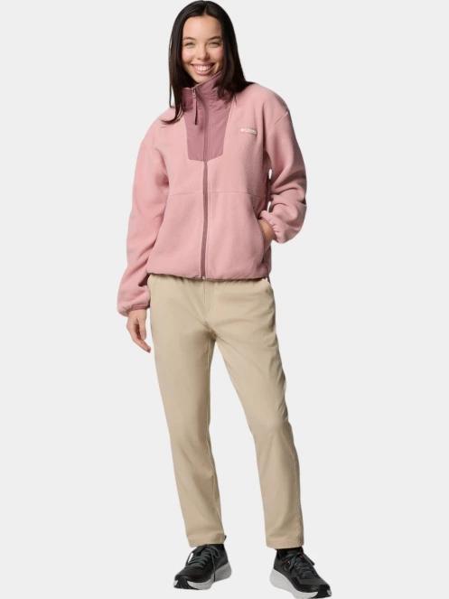 pulover polar pt. femei Columbia Sequoia Grove Full Zip Fleece roz 5