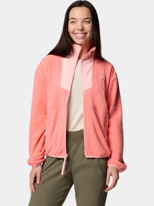 pulover polar pt. femei Columbia Sequoia Grove Full Zip Fleece magenta 6