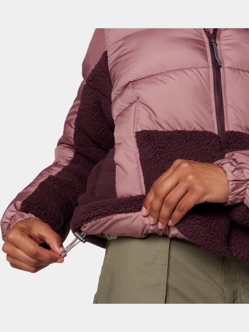geaca matlasata de tranzitie pt. femei Columbia Leadbetter Point II Sherpa Hybrid roz 9