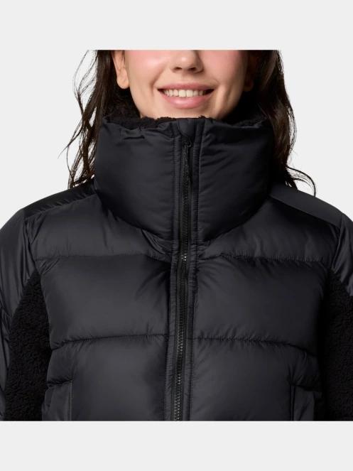 geaca matlasata de tranzitie pt. femei Columbia Leadbetter Point II Sherpa Hybrid negru 8