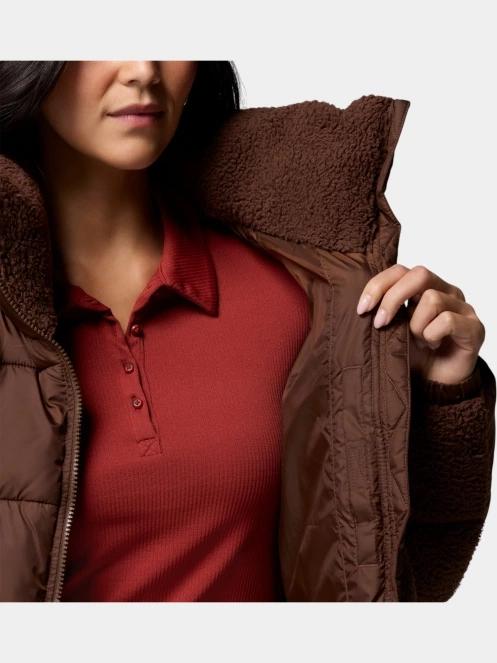 geaca matlasata de tranzitie pt. femei Columbia Leadbetter Point II Sherpa Hybrid maro 7