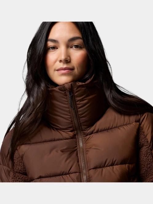 geaca matlasata de tranzitie pt. femei Columbia Leadbetter Point II Sherpa Hybrid maro 8