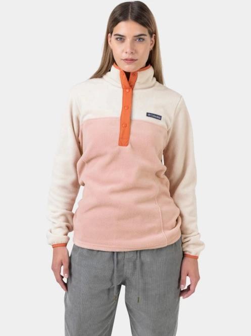 pulover polar pt. femei Columbia Benton Springs 1/2 Snap Pull Over II roz 8