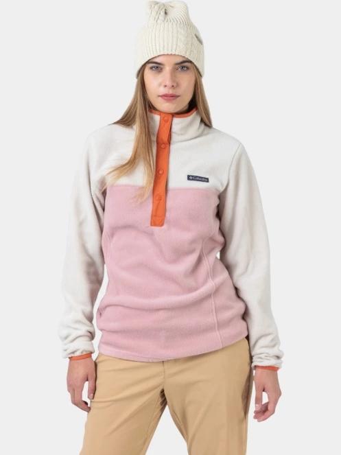 pulover polar pt. femei Columbia Benton Springs 1/2 Snap Pull Over II roz 9