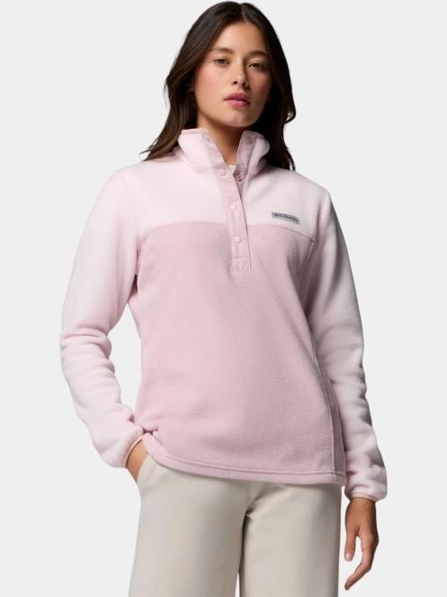 pulover polar pt. femei Columbia Benton Springs 1/2 Snap Pull Over II roz 2