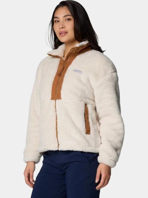 pulover polar pt. femei Columbia Boundless Discovery Sherpa Full Zip II nisip 3