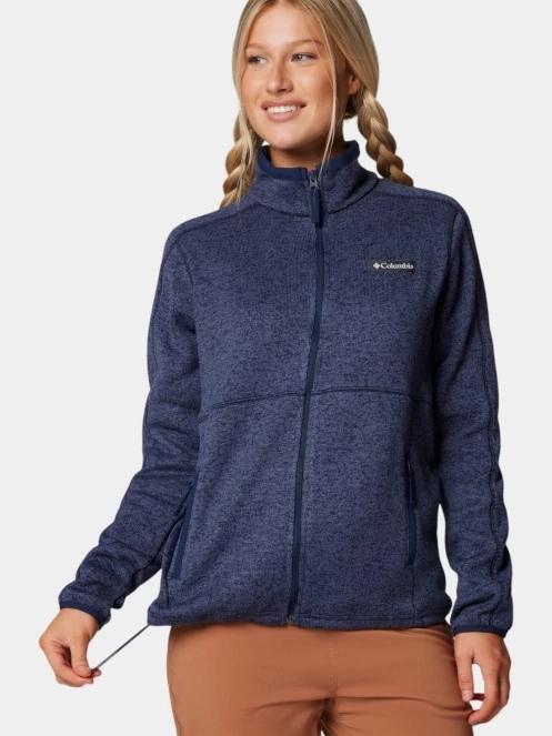 pulover polar pt. femei Columbia Sweater Weather Full Zip II albastru 7