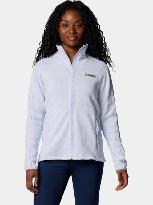 pulover polar pt. femei Columbia Sweater Weather Full Zip II albastru 2