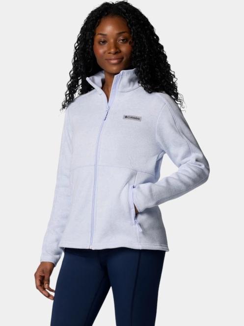 pulover polar pt. femei Columbia Sweater Weather Full Zip II albastru 3