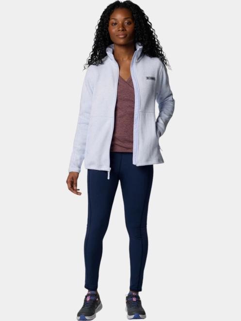 pulover polar pt. femei Columbia Sweater Weather Full Zip II albastru 5