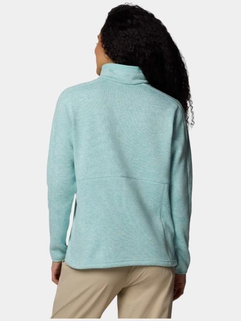 pulover polar pt. femei Columbia Sweater Weather Full Zip II verde 4