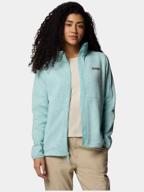 pulover polar pt. femei Columbia Sweater Weather Full Zip II verde 7