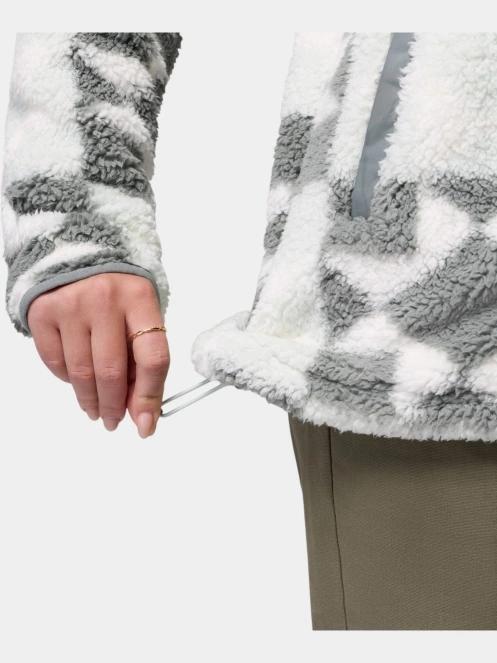 pulover polar pt. femei Columbia West Bend Print Full Zip II verde 9