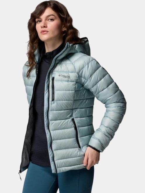 geaca matlasata de tranzitie pt. femei Columbia Arctic Crest Down Hooded Jacket albastru 5