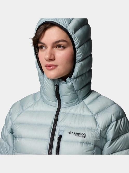 geaca matlasata de tranzitie pt. femei Columbia Arctic Crest Down Hooded Jacket albastru 8