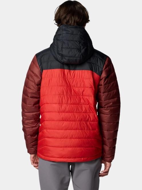 geaca matlasata de tranzitie pt. barbati Columbia Powder Lite II Hooded Jacket rosu 4