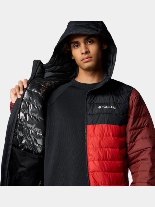 geaca matlasata de tranzitie pt. barbati Columbia Powder Lite II Hooded Jacket rosu 6