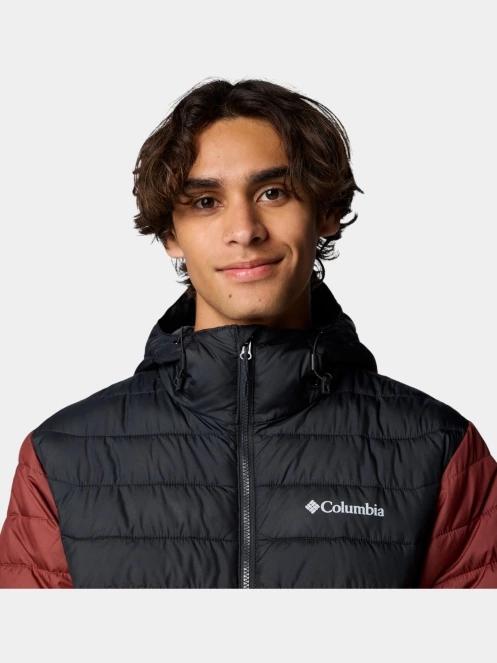 geaca matlasata de tranzitie pt. barbati Columbia Powder Lite II Hooded Jacket rosu 7