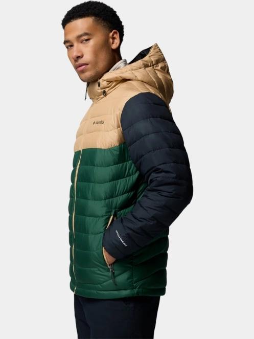 jacheta de primavara pt. barbati Columbia Powder Lite II Hooded Jacket verde 3