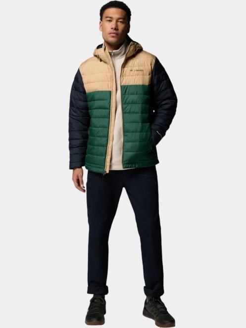jacheta de primavara pt. barbati Columbia Powder Lite II Hooded Jacket verde 5