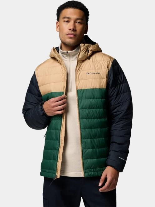 jacheta de primavara pt. barbati Columbia Powder Lite II Hooded Jacket verde 6