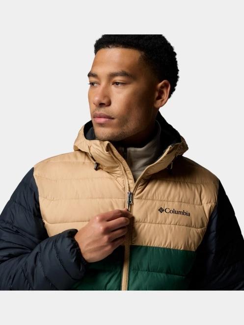 jacheta de primavara pt. barbati Columbia Powder Lite II Hooded Jacket verde 9
