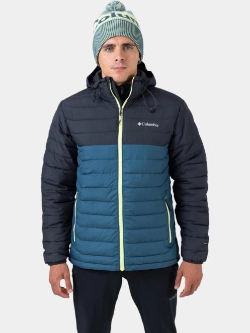 jacheta de primavara pt. barbati Columbia Powder Lite II Hooded Jacket albastru 10