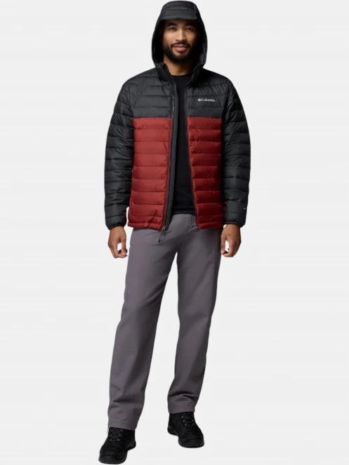 geaca matlasata de tranzitie pt. barbati Columbia Powder Lite II Hooded Jacket rosu 5